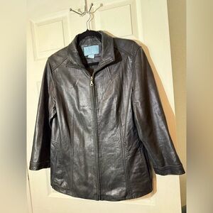Nine West Black Leather Jacket